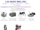 Website Snapshot of L B Swift Mfg.