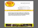 Website Snapshot of Mac's Hydraulics