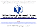 Website Snapshot of MADRAY STEEL, INC
