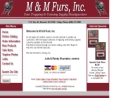 Website Snapshot of M & M Furs