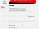 Website Snapshot of MANNO CONSTRUCTION, INC