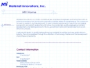 Website Snapshot of MATERIAL INNOVATIONS, INCORPORATED
