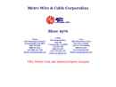 Website Snapshot of Metro Wire & Cable Co.