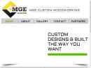 Website Snapshot of MGE Custom Woodworking & Design