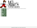 Website Snapshot of Mike's Custom Cabinets