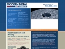 Website Snapshot of Modern Metal Processing