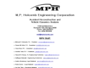 Website Snapshot of M. P. HOLCOMB ENGINEERING CORPORATION