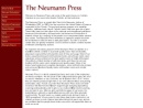 Website Snapshot of Neumann Press