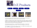 Website Snapshot of O-E Products