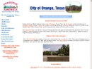 Website Snapshot of CITY OF ORANGE, TEXAS