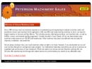 Website Snapshot of Peterson Machinery Sales