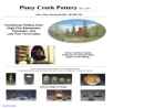 Website Snapshot of Piney Creek Pottery