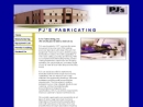 Website Snapshot of PJS Fabricating