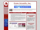 Website Snapshot of Pointe Scientific, Inc.