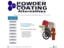 Website Snapshot of Powder Coating Alternatives
