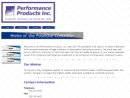 Website Snapshot of Performance Products, Inc.