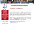 Website Snapshot of Precision Balancing Co., Inc.