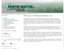 Website Snapshot of Printed Matter, Inc.