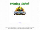 Website Snapshot of Printing Safari