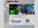 Website Snapshot of Pro-Dex, Inc.