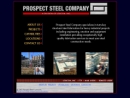 Website Snapshot of Prospect Steel Co.