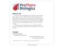 Website Snapshot of PROTHERA BIOLOGIC LLC.