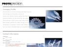 Website Snapshot of Proto Precision Fabricators
