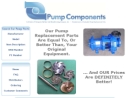 Website Snapshot of Pump Components