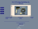 Website Snapshot of R&D Precision Machining, Inc.