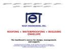 Website Snapshot of ROOF ENGINEERING, INC.