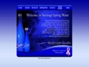 Website Snapshot of Saratoga Spring Water Co.