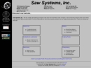 Website Snapshot of Saw Systems, Inc.