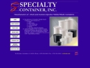 Website Snapshot of Specialty Container, Inc.