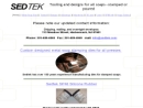 Website Snapshot of Sedtek, Inc.