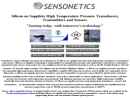 Website Snapshot of SENSONETICS INC