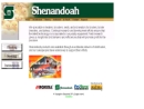 Website Snapshot of Shenandoah