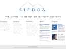 Website Snapshot of SIERRA DETENTION SYSTEMS INC.