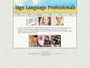 Website Snapshot of SIGN LANGUAGE PROFESSIONALS INC