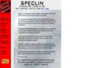 Website Snapshot of Speclin Emergency Vehicles