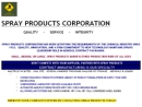 Website Snapshot of SPRAY PRODUCTS CORPORATION
