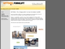 Website Snapshot of Spyder Forklift