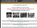 Website Snapshot of S & S International Inc