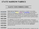 Website Snapshot of STATE NARROW FABRICS