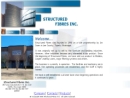 Website Snapshot of Structured Fibres, Inc.