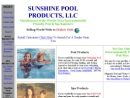 Website Snapshot of Sunshine Pool Products