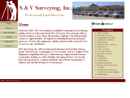 Website Snapshot of S & V Surveying, Inc.