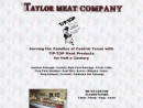 Website Snapshot of Taylor Meat