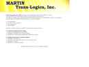 Website Snapshot of MARTIN TRANS LOGICS, INC