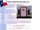 Website Snapshot of Texas Crusher Systems, Inc.