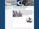 Website Snapshot of Valdez Machining